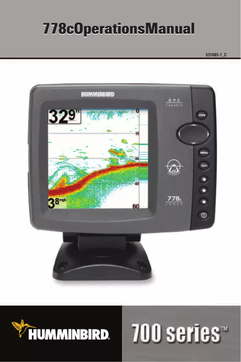 Page 1 de la notice Manuel utilisateur Humminbird 778C