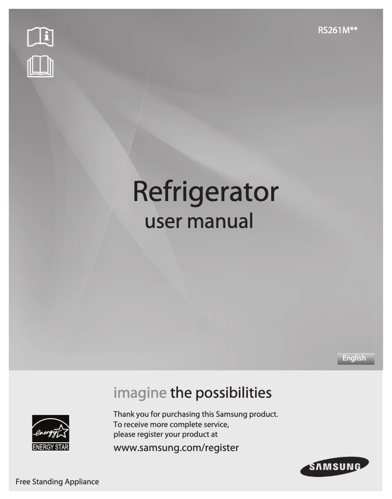 Image de la première page du manuel de l'appareil RS261MDWP