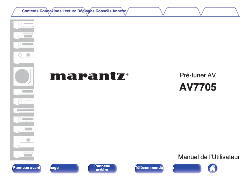 Page n°1 - Manuel utilisateur Marantz AV7705