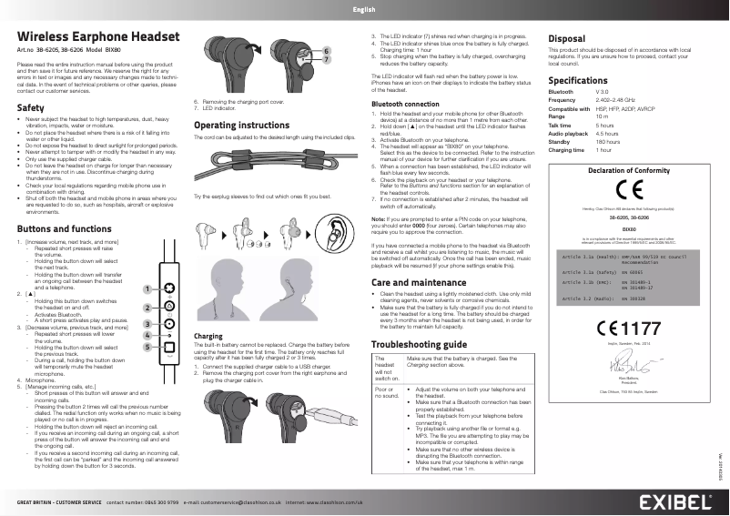 Image de la première page du manuel de l'appareil BIX80