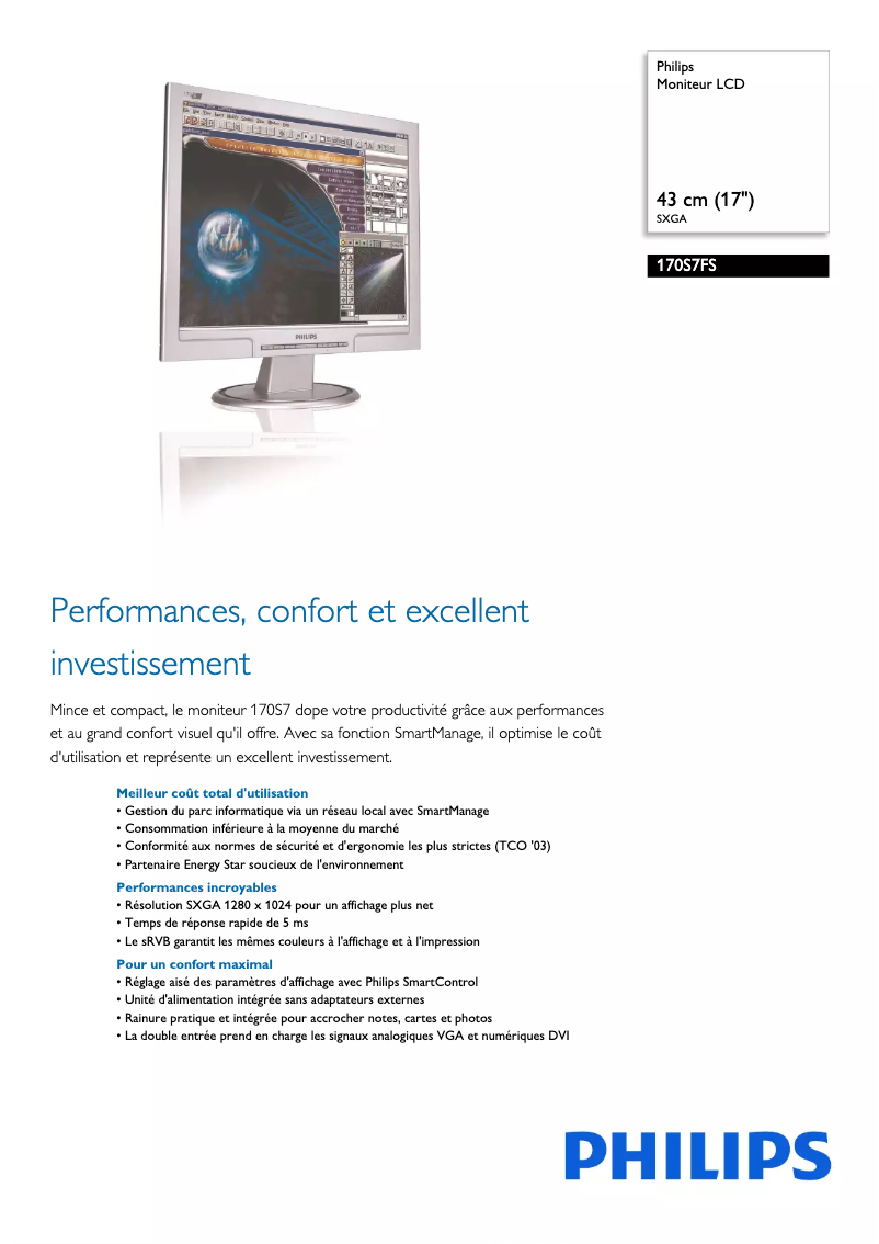 Imagen de la primera página del manual del dispositivo 170S7FS