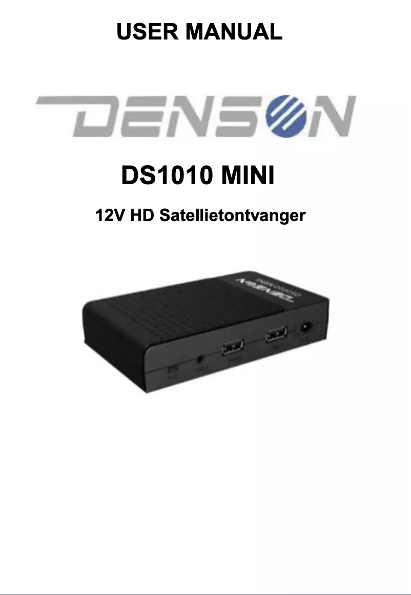 Page n°1 - Manuel utilisateur Denson DS1010 Mini
