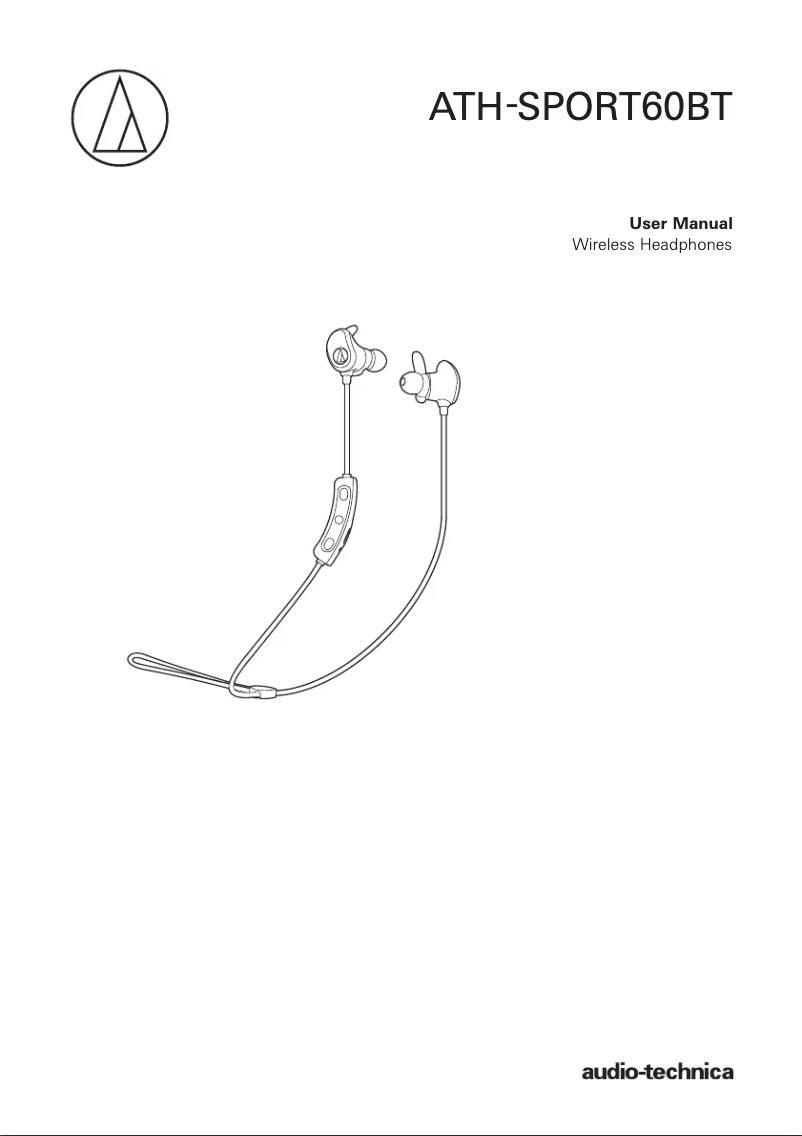Image de la première page du manuel de l'appareil ATH-SPORT60BTBK