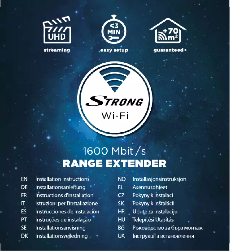 Page n°1 - Manuel utilisateur Strong Extender 1600