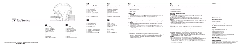 Page n°1 - Manuel utilisateur TaoTronics TT-BH22