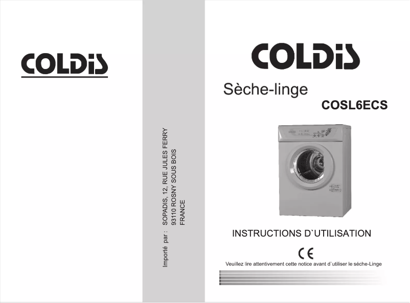 Página 1 del manual Manual de usuario Coldis COSL6ECS