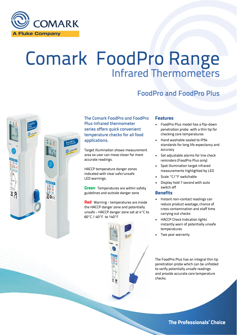 Page n°1 - Fiche technique Comark FPP