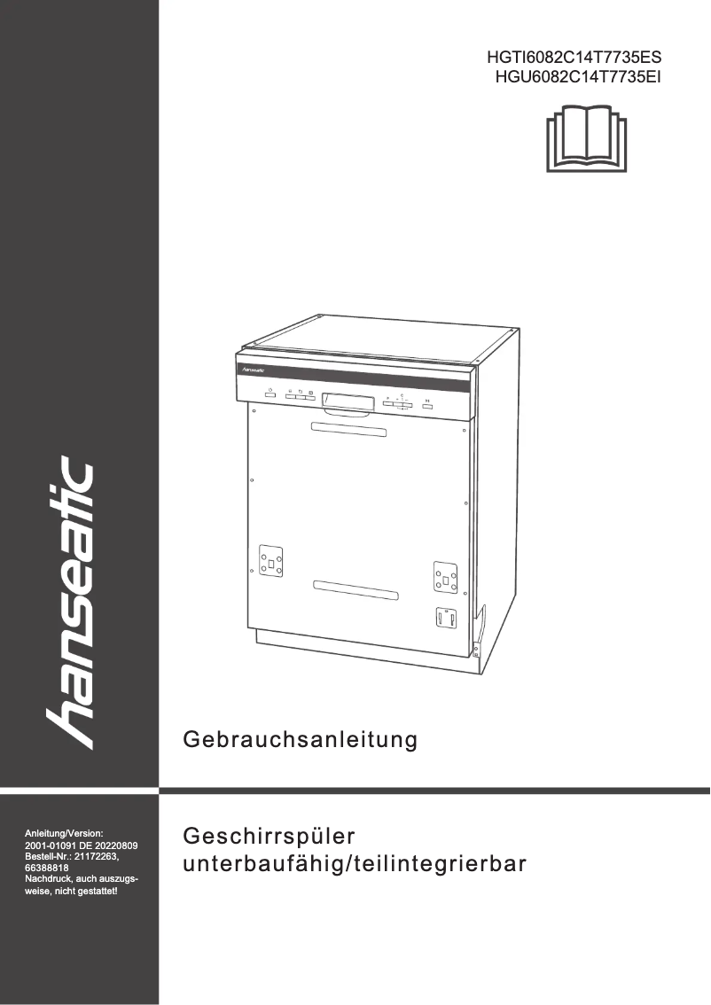 Page 1 de la notice Manuel utilisateur Hanseatic HGTI6082C14T7735ES