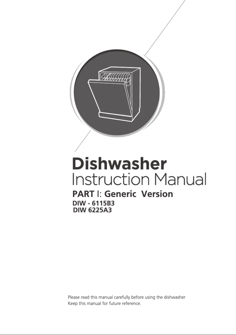 Page n°1 - Manuel utilisateur Infiniton DIW-6225A3