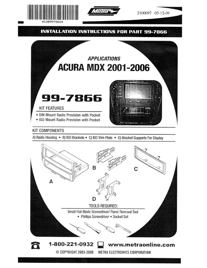 Image de la première page du manuel de l'appareil 99-7866