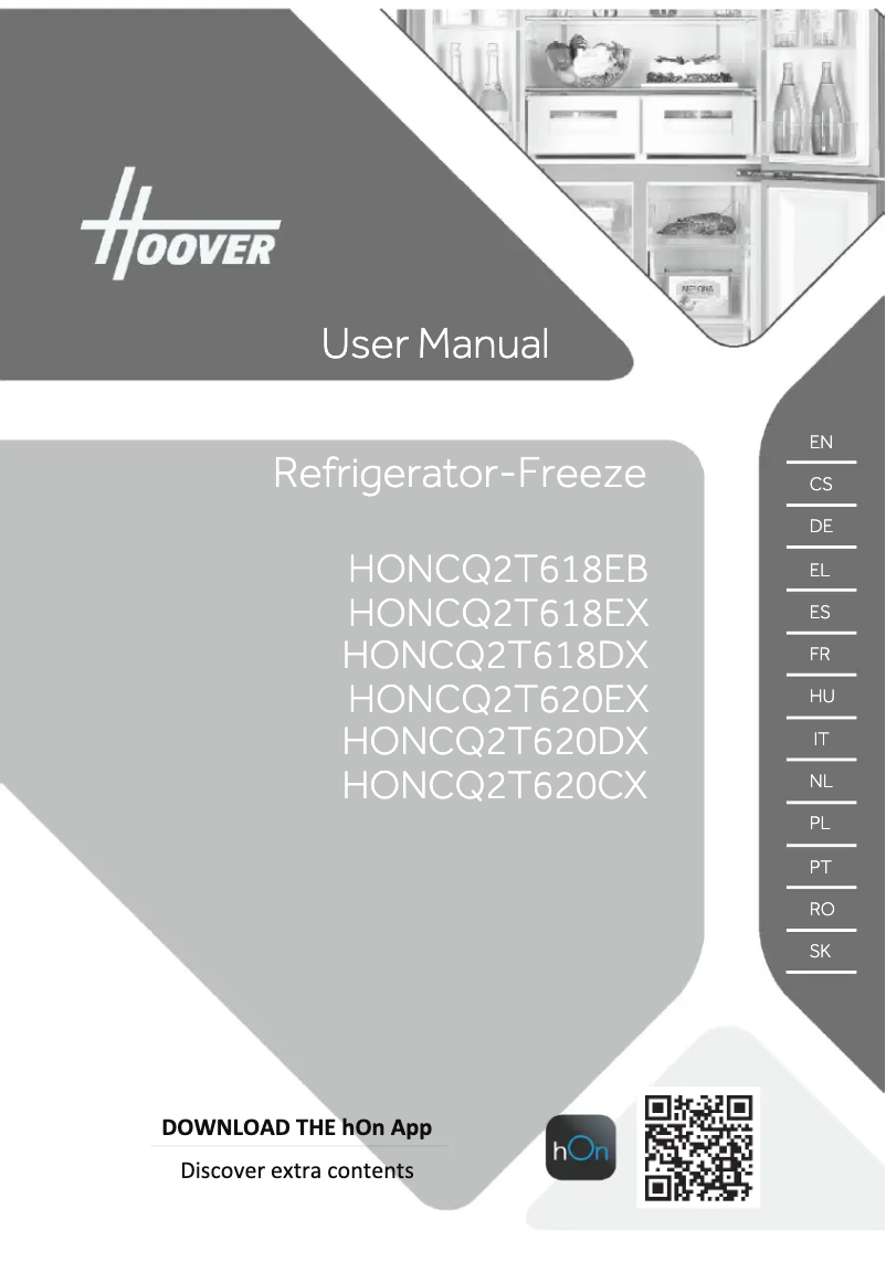 Page n°1 - Manuel utilisateur Hoover HONCQ2T620EWK