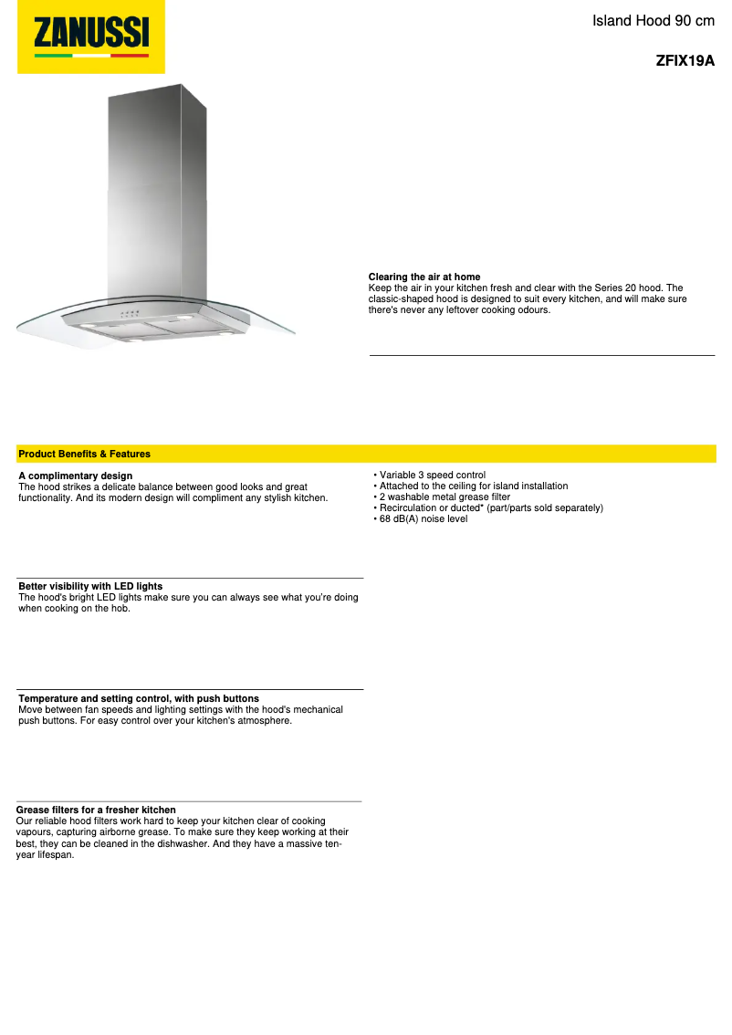 Image de la première page du manuel de l'appareil ZFIX19A