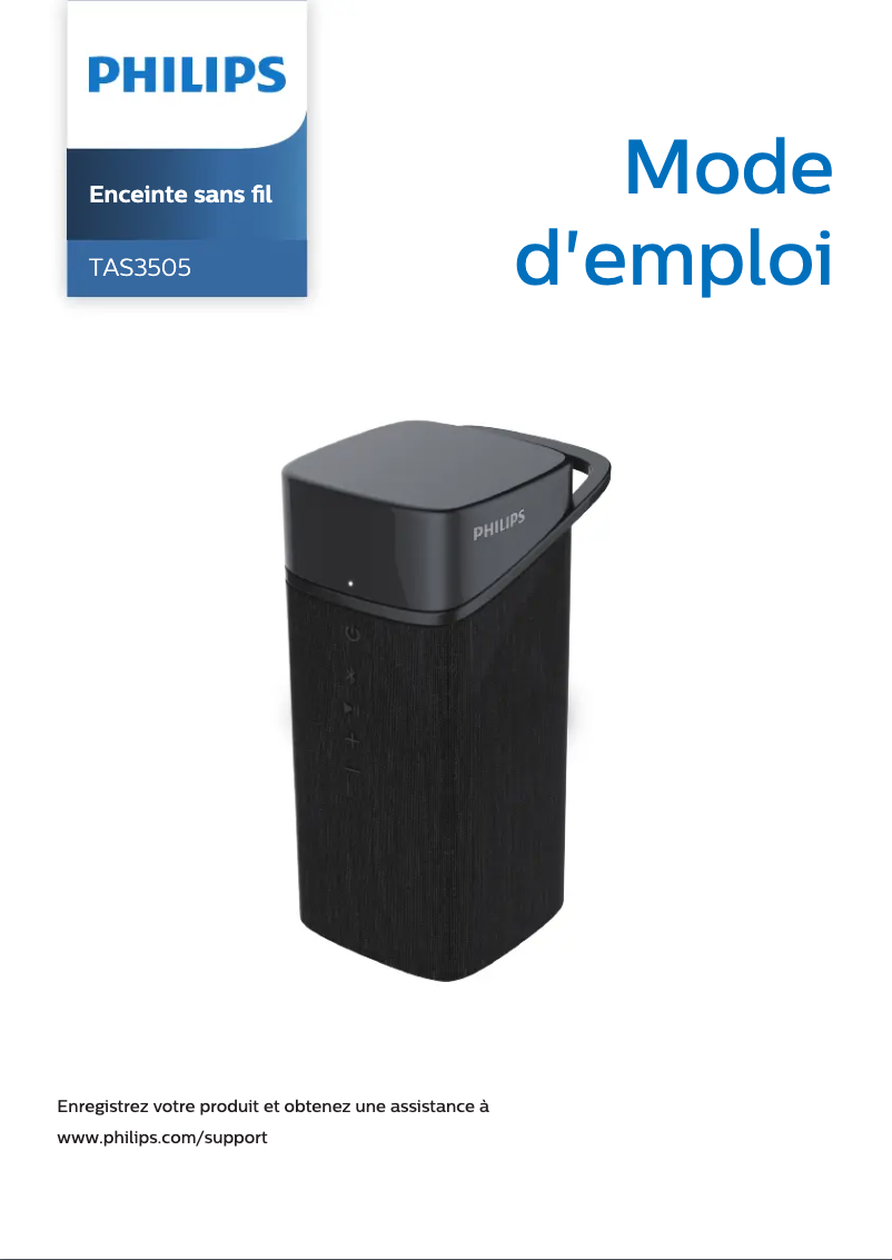 Page 1 de la notice Manuel utilisateur Philips TAS3505