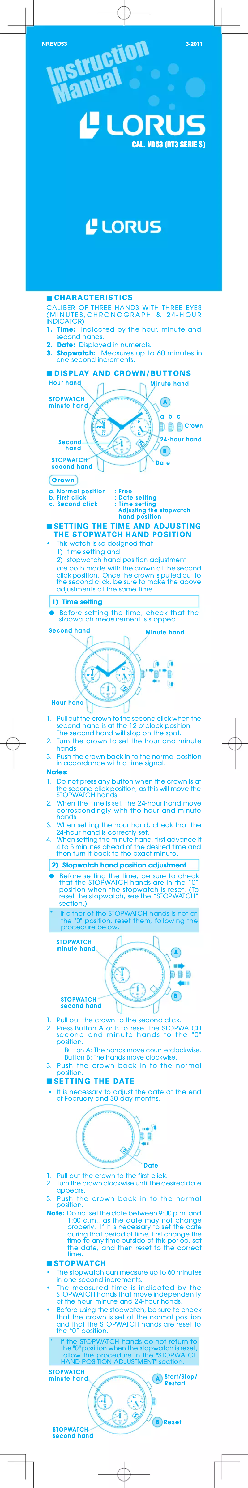 Image de la première page du manuel de l'appareil Sports RT315GX9