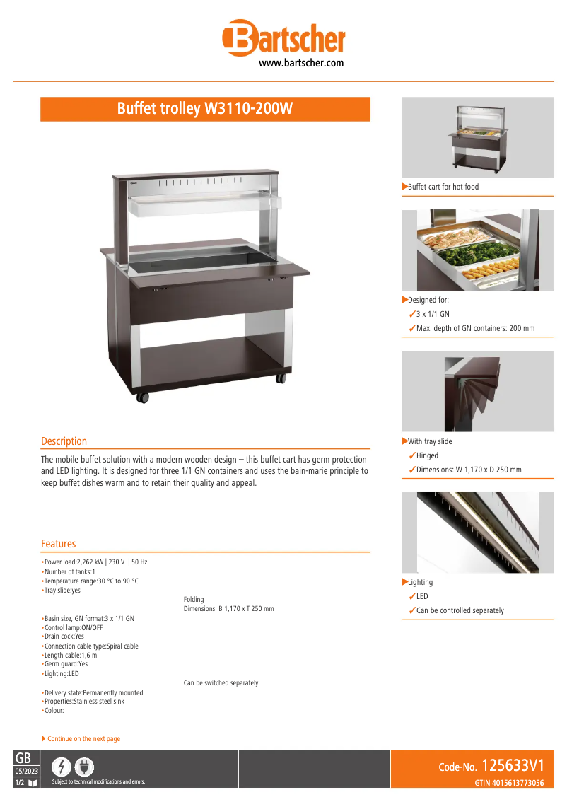 Image de la première page du manuel de l'appareil W3110-200W