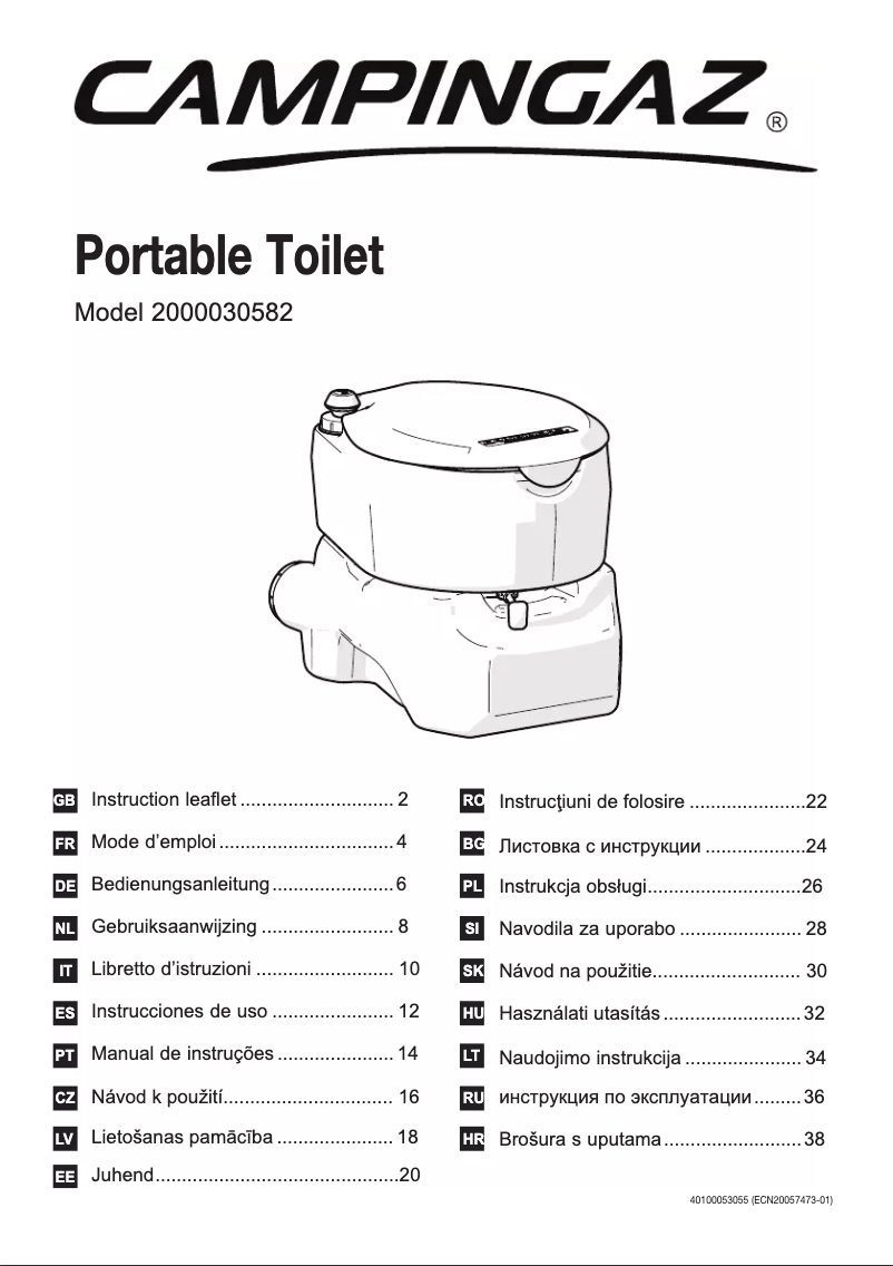Image de la première page du manuel de l'appareil 2000030582
