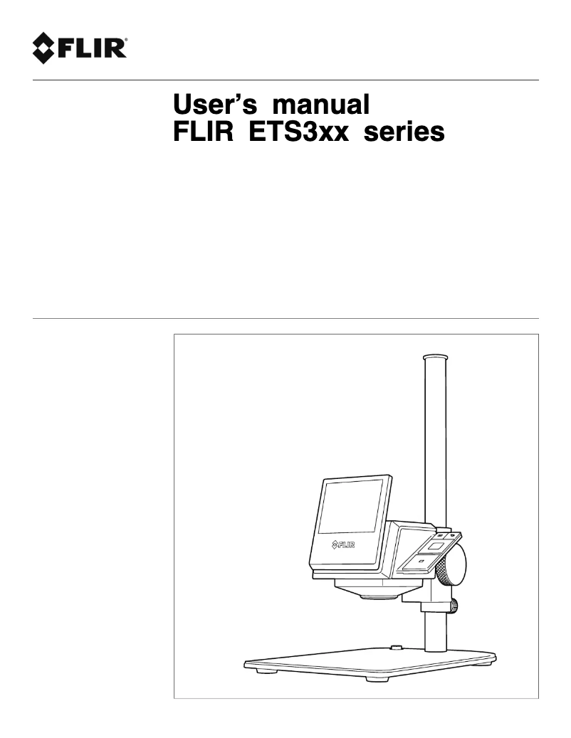 Page n°1 - Manuel utilisateur FLIR ETS320