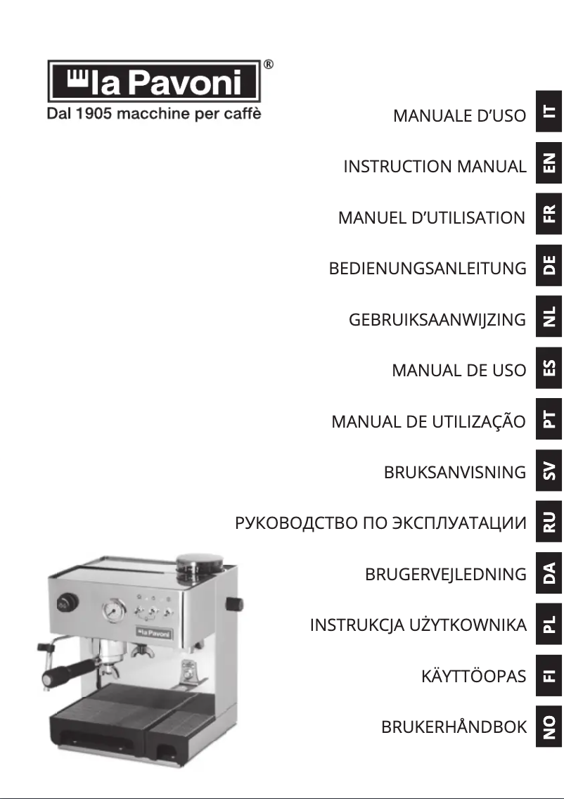 Image de la première page du manuel de l'appareil Domus Bar