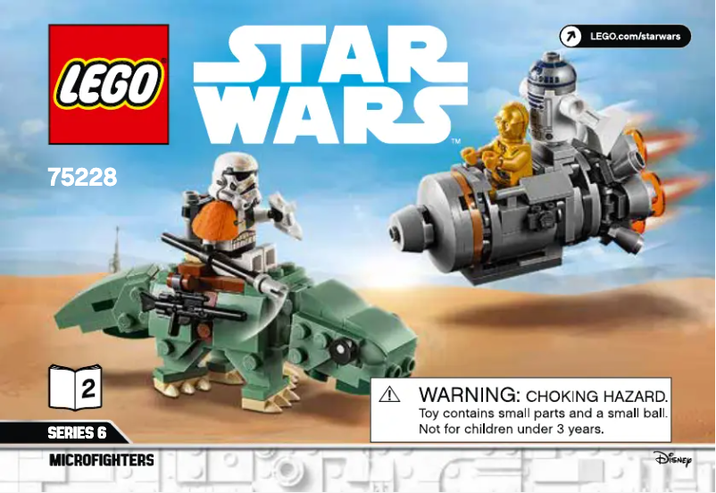 Page 1 de la notice Manuel utilisateur Lego Star Wars 75228