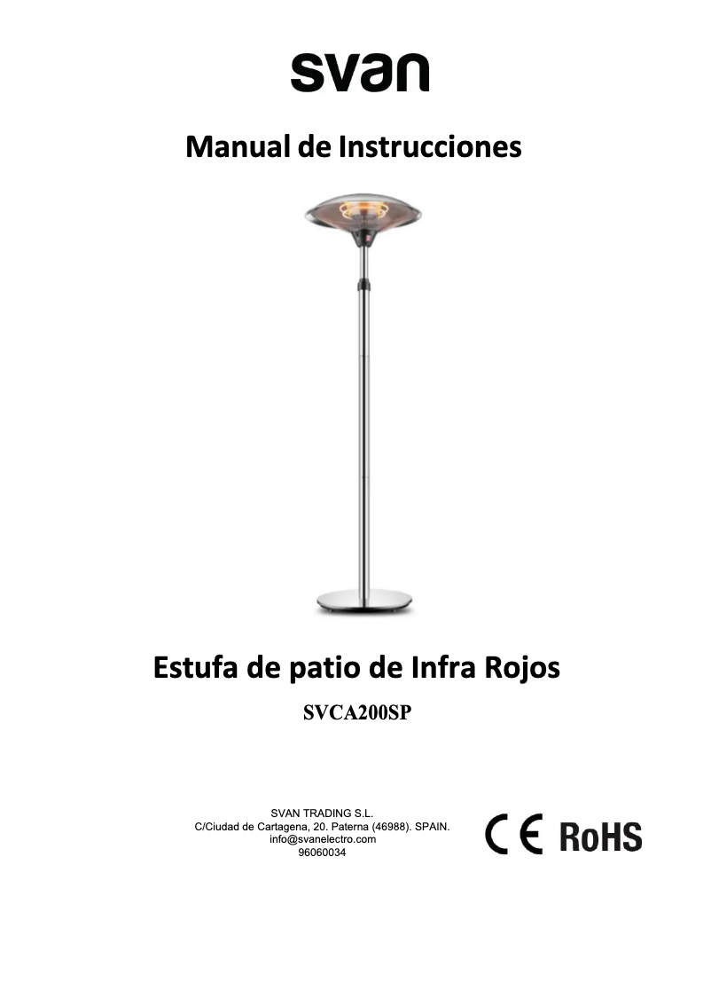 Page 1 de la notice Manuel utilisateur SVAN SVCA200SP