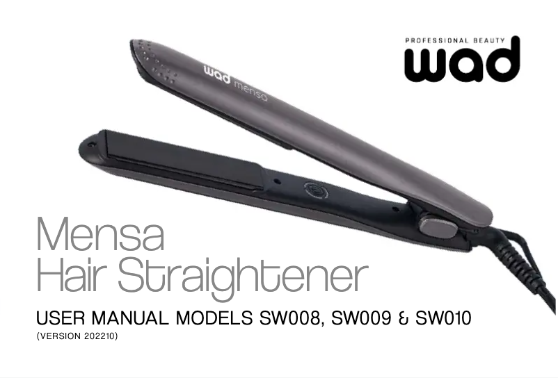 Page n°1 - Manuel utilisateur WAD Mensa