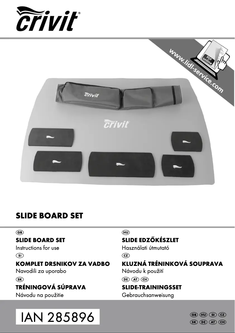 Page 1 de la notice Manuel utilisateur Crivit IAN 285896