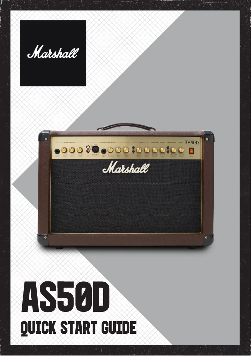 Page n°1 - Manuel utilisateur Marshall AS50D