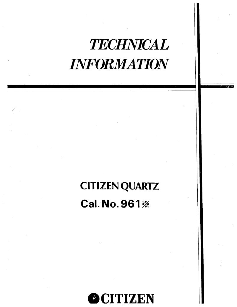 Image de la première page du manuel de l'appareil CAL 9610