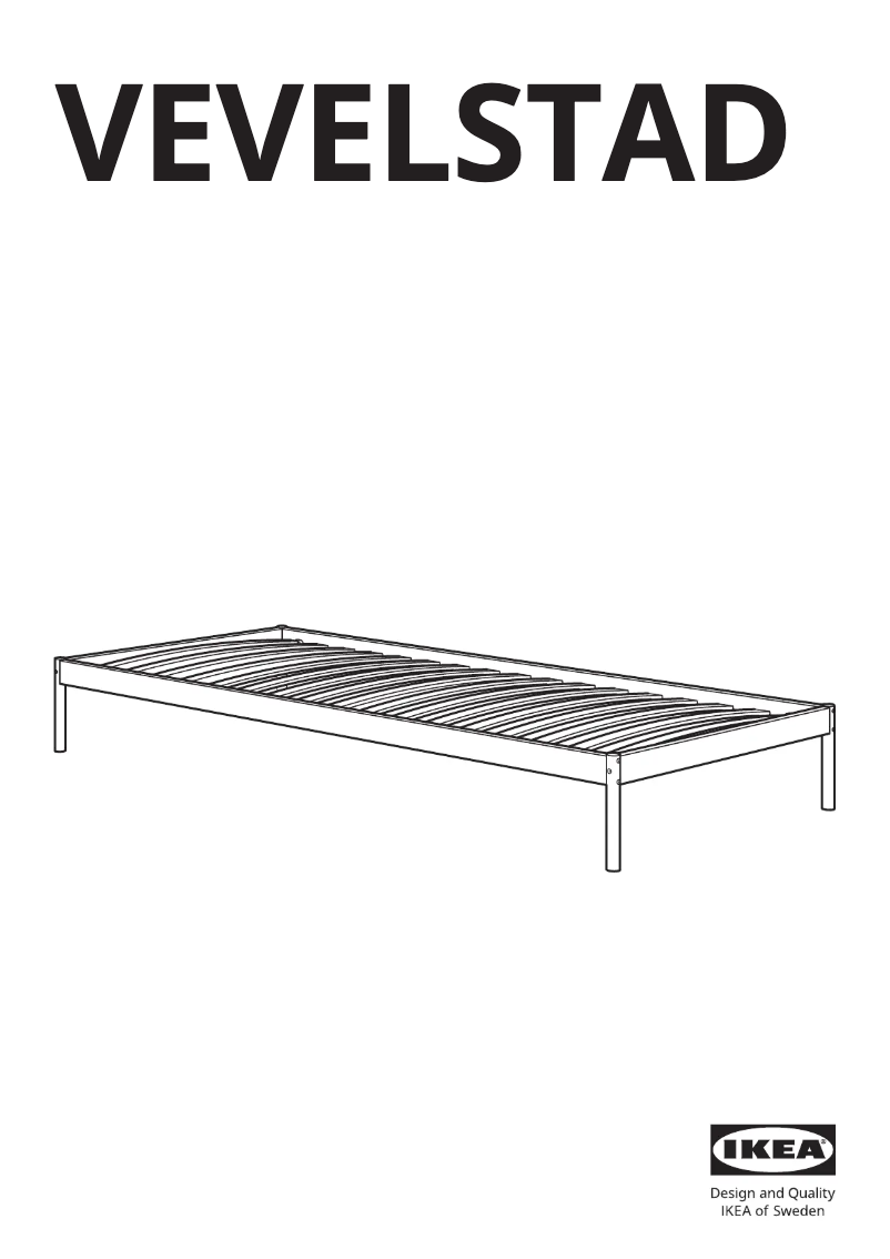 Imagen de la primera página del manual del dispositivo VEVELSTAD 105.182.76