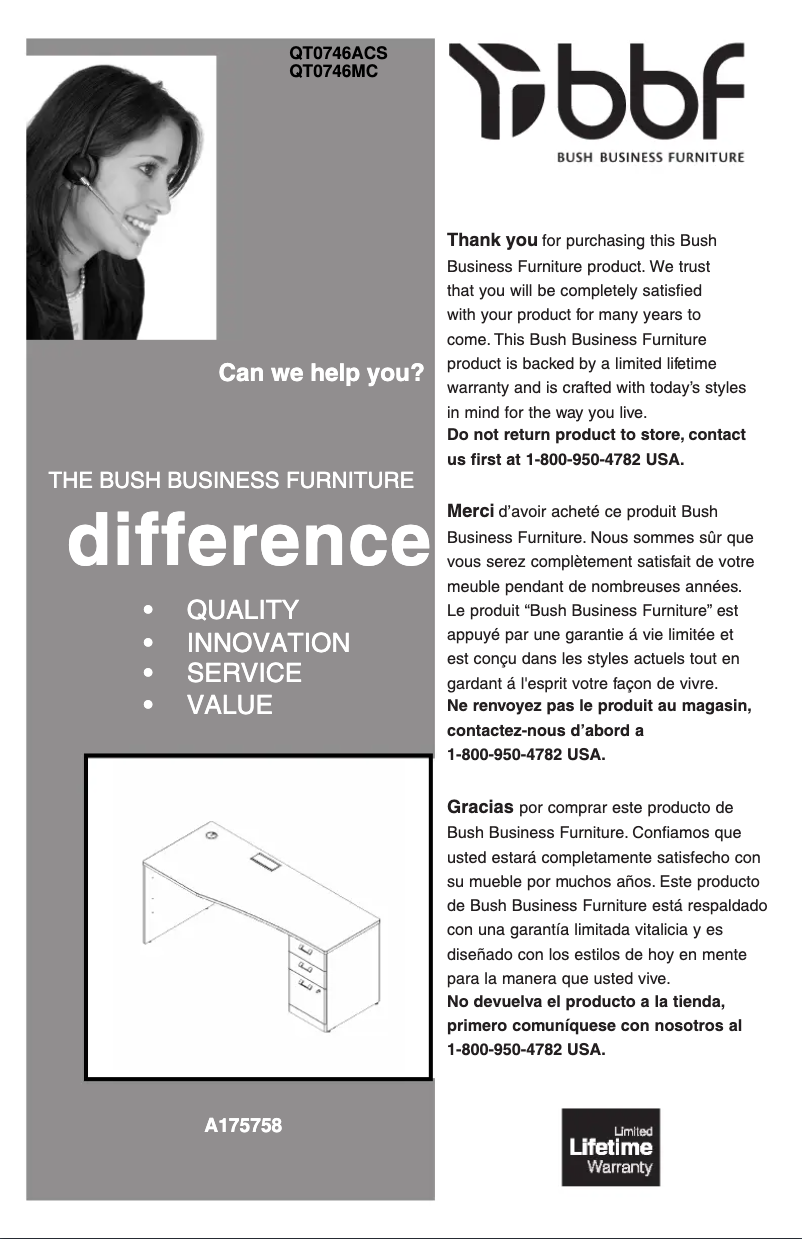 Page n°1 - Manuel utilisateur bbf QT0746MC