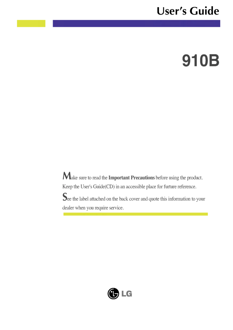 Page n°1 - Manuel utilisateur LG 910BK