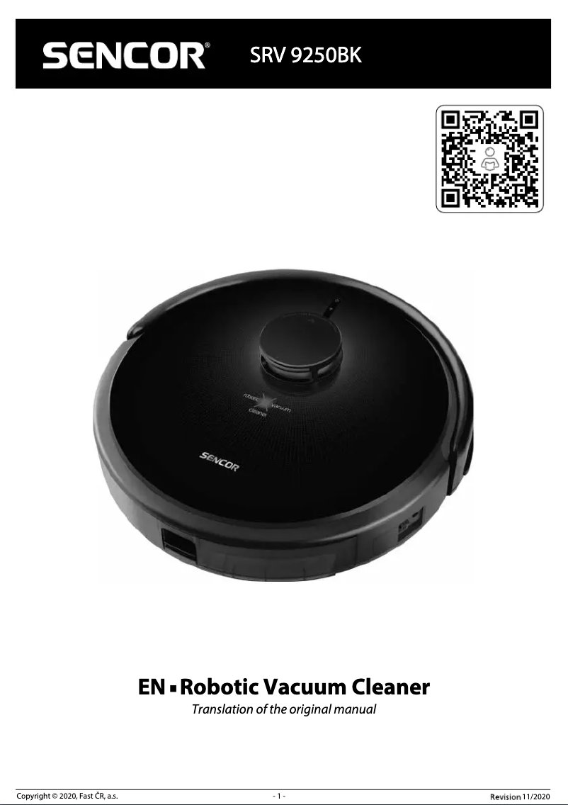 Page n°1 - Manuel utilisateur Sencor SRV 9250BK