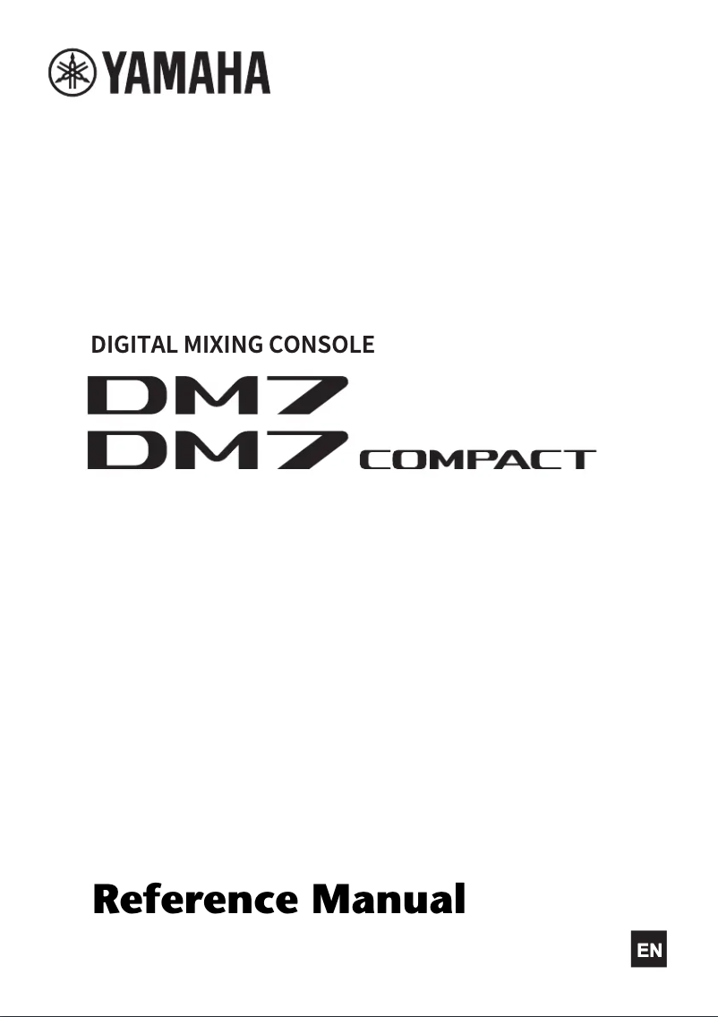 Image de la première page du manuel de l'appareil DM7 Control