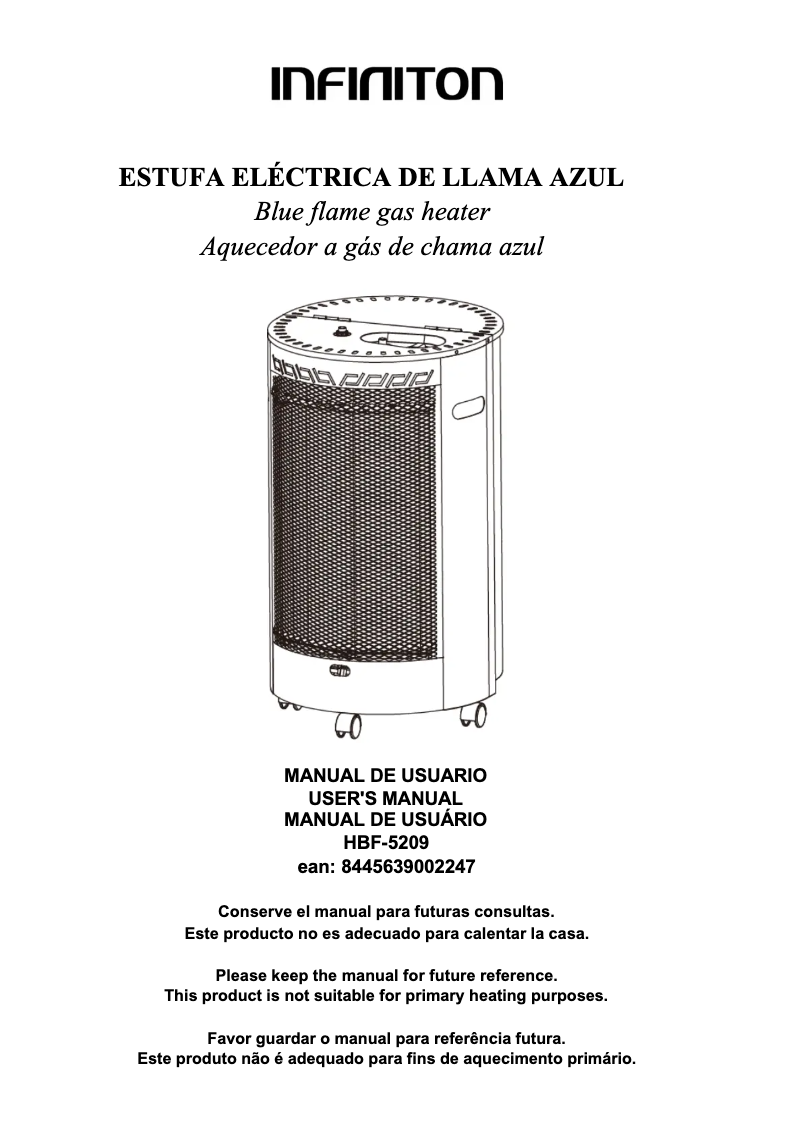 Image de la première page du manuel de l'appareil HBF-5209