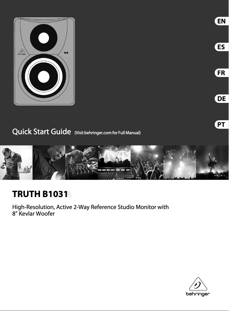 Image de la première page du manuel de l'appareil Truth B1031A