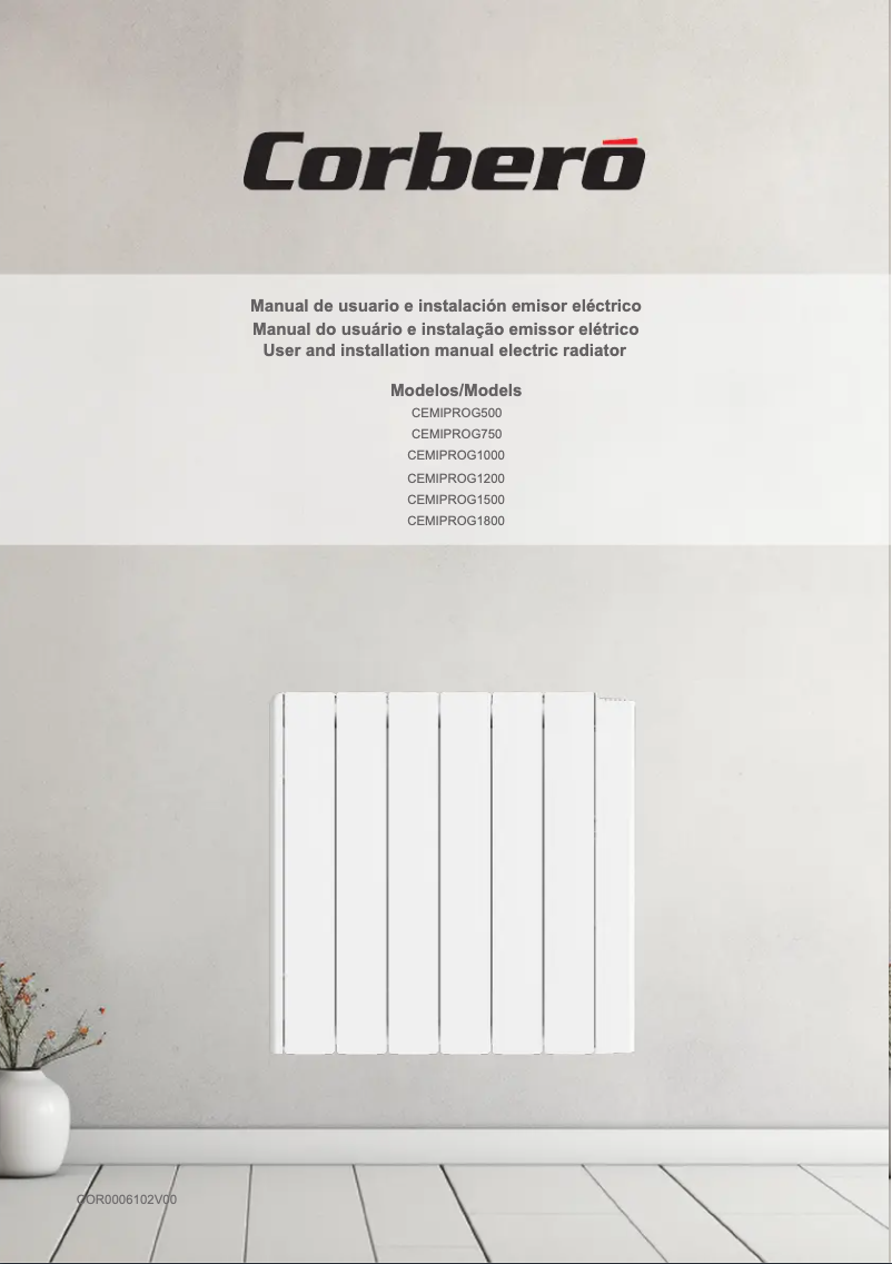 First page image of the manual for CEMIPROG1800