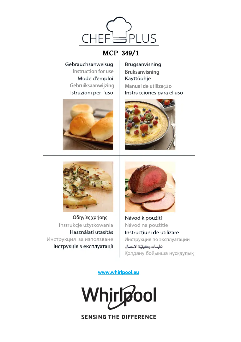 Page 1 de la notice Manuel utilisateur Whirlpool MCP 349 BL