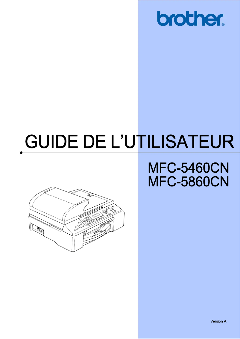 Page n°1 - Manuel utilisateur Brother MFC-5460CN