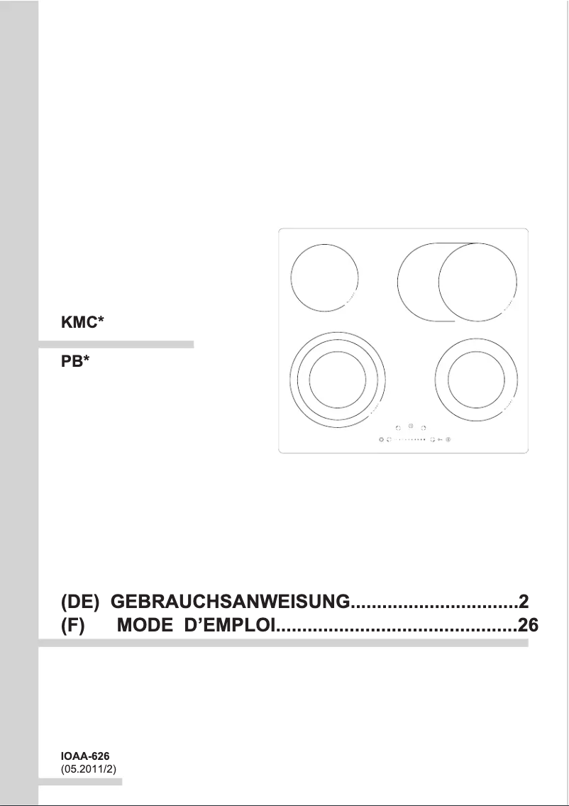 Image de la première page du manuel de l'appareil KMC 13285 F