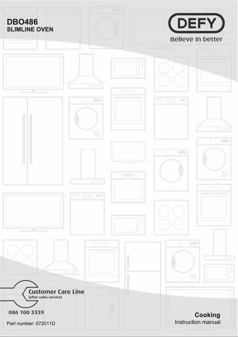 Page 1 de la notice Manuel utilisateur Defy DBO486E