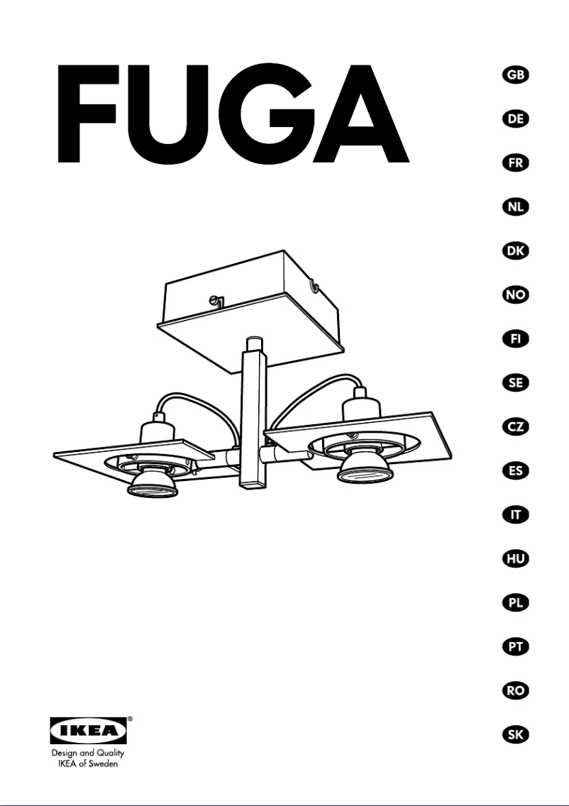 Image de la première page du manuel de l'appareil FUGA