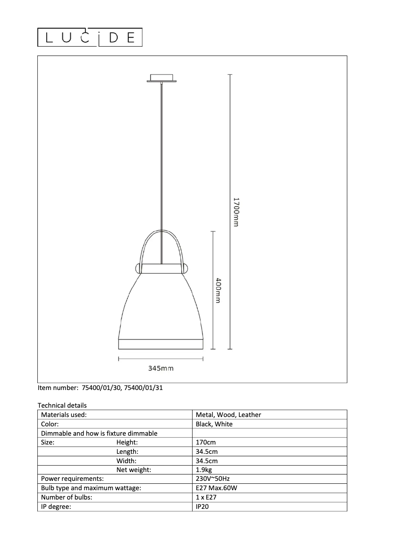 Image de la première page du manuel de l'appareil Gaillon 75400/01/31