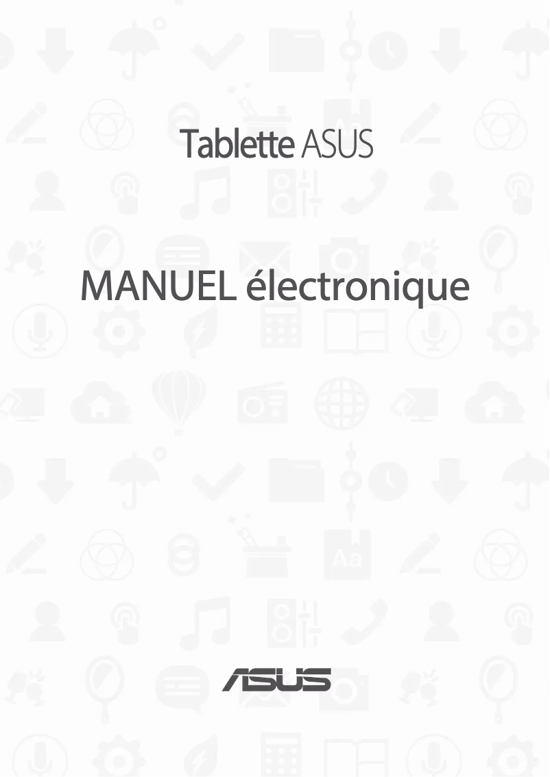 Page 1 de la notice Manuel utilisateur Asus ZenPad 3S Z500M