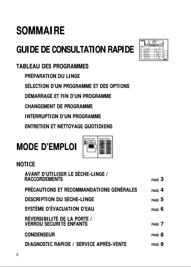 Page 1 de la notice Manuel utilisateur Whirlpool AWZ 881
