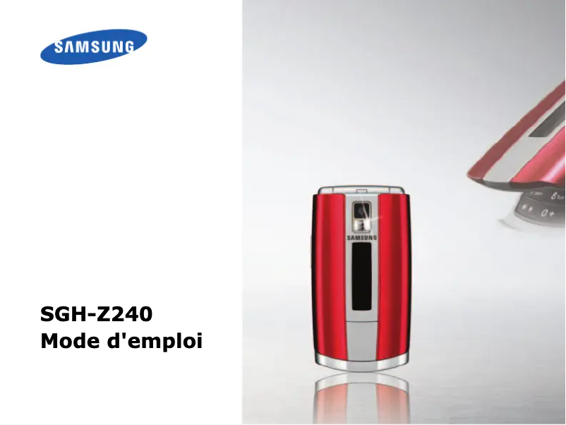 Page n°1 - Manuel utilisateur Samsung SGH-Z240
