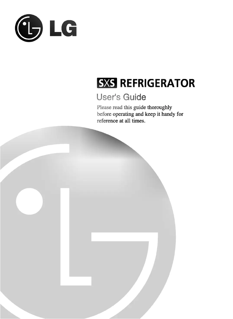 Page 1 de la notice Manuel utilisateur LG GR-L207GTUA