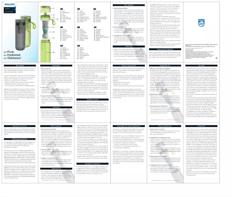 Image de la première page du manuel de l'appareil GoZero AWP2722