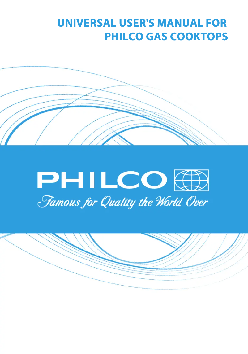 Page n°1 - Manuel utilisateur Philco PGG 75 W