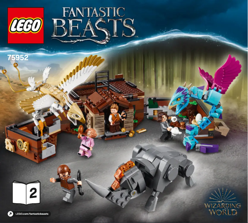 Page 1 de la notice Manuel utilisateur Lego Harry Potter Fantasticbeasts 75952