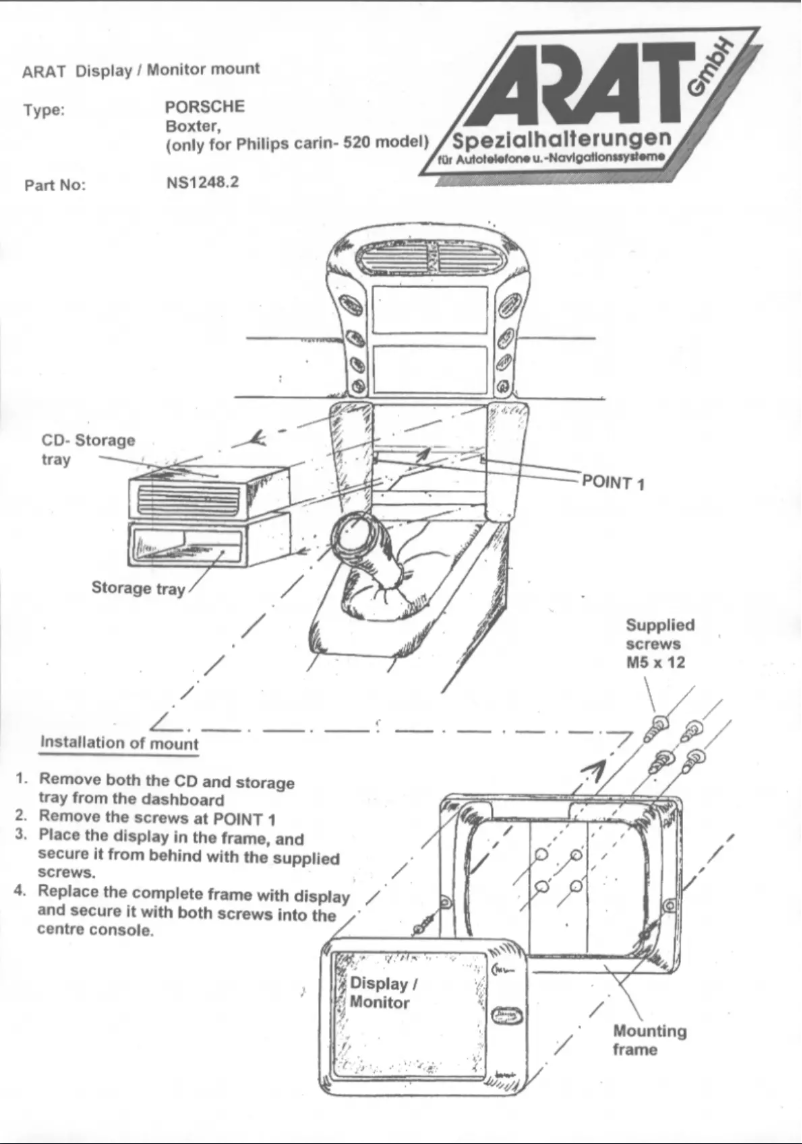 Page 1 de la notice Manuel utilisateur Arat NS1248.2